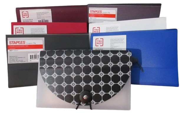 13 Pocket Expandable Receipt Coupon File & Document Case A6 Dual Expansion