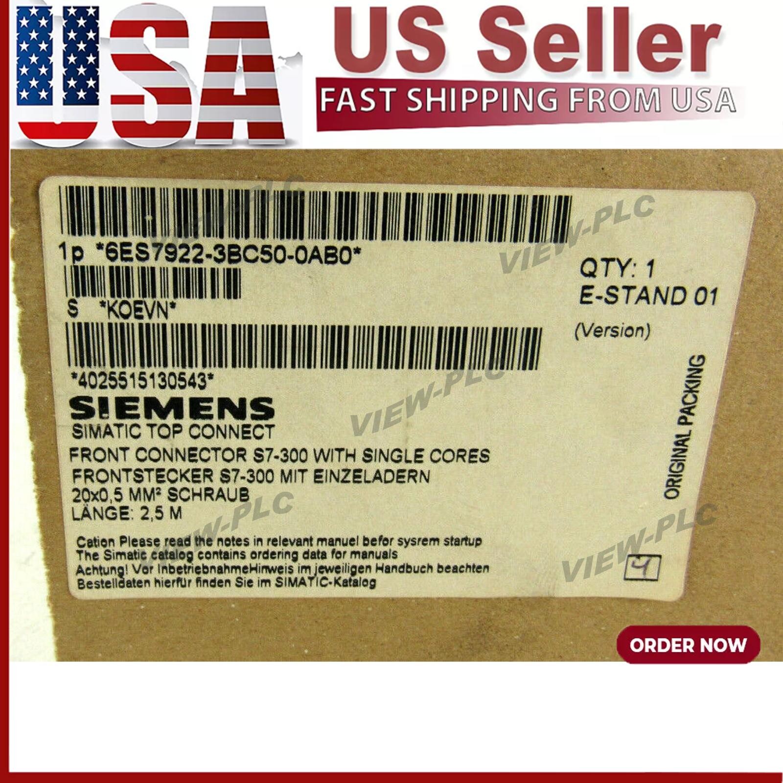 Siemens Front Connector 6ES7922-3BC50-0AB0 6ES7 922-3BC50-0AB0 FS :0 2