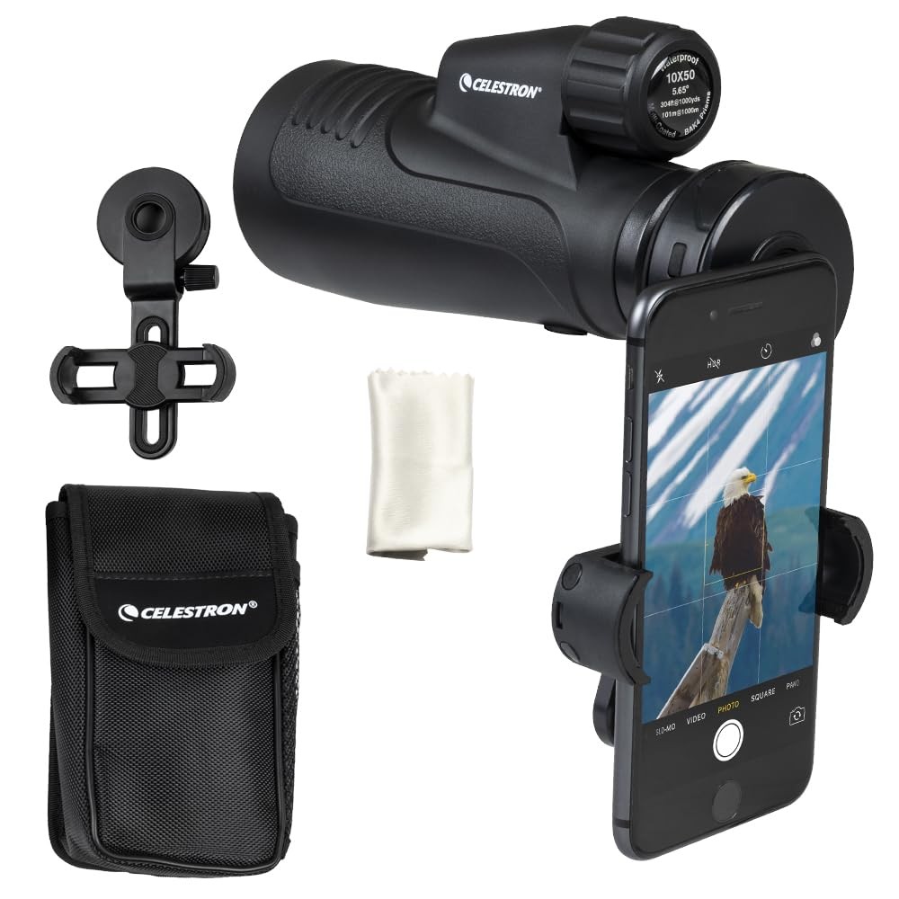Celestron – Outland X 10x50 Monocular – Includes Monocular, Clear