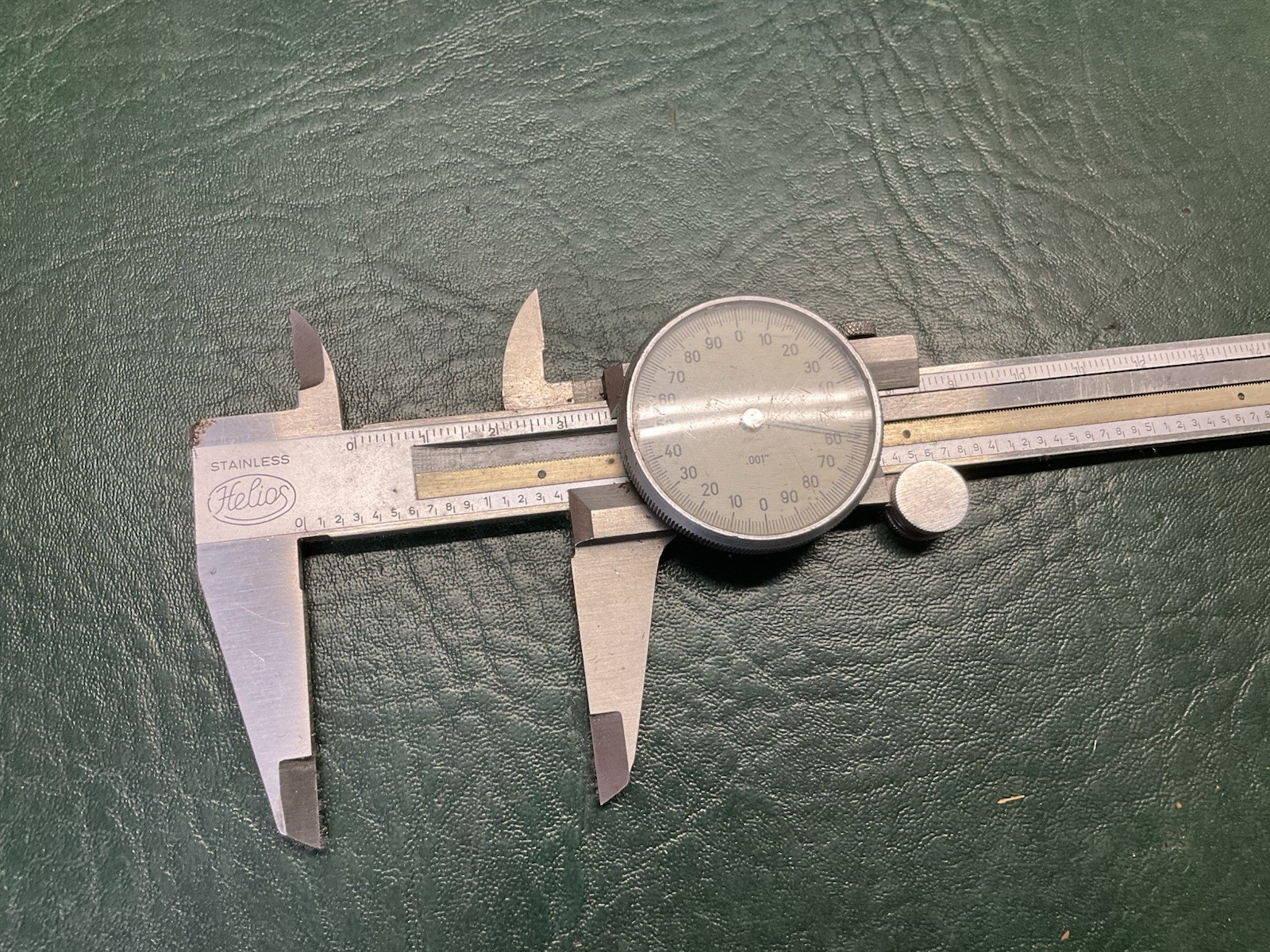 Vintage Helios Dial Caliper with Regular Jaws in Case ~ Germany
