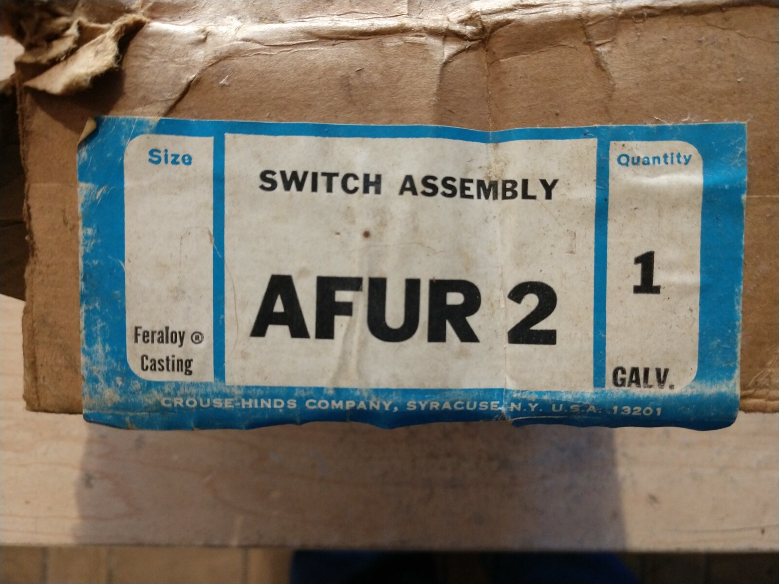 NEW CROUSE-HINDS AFUR2 CONVEYOR SAFETY SWITCH