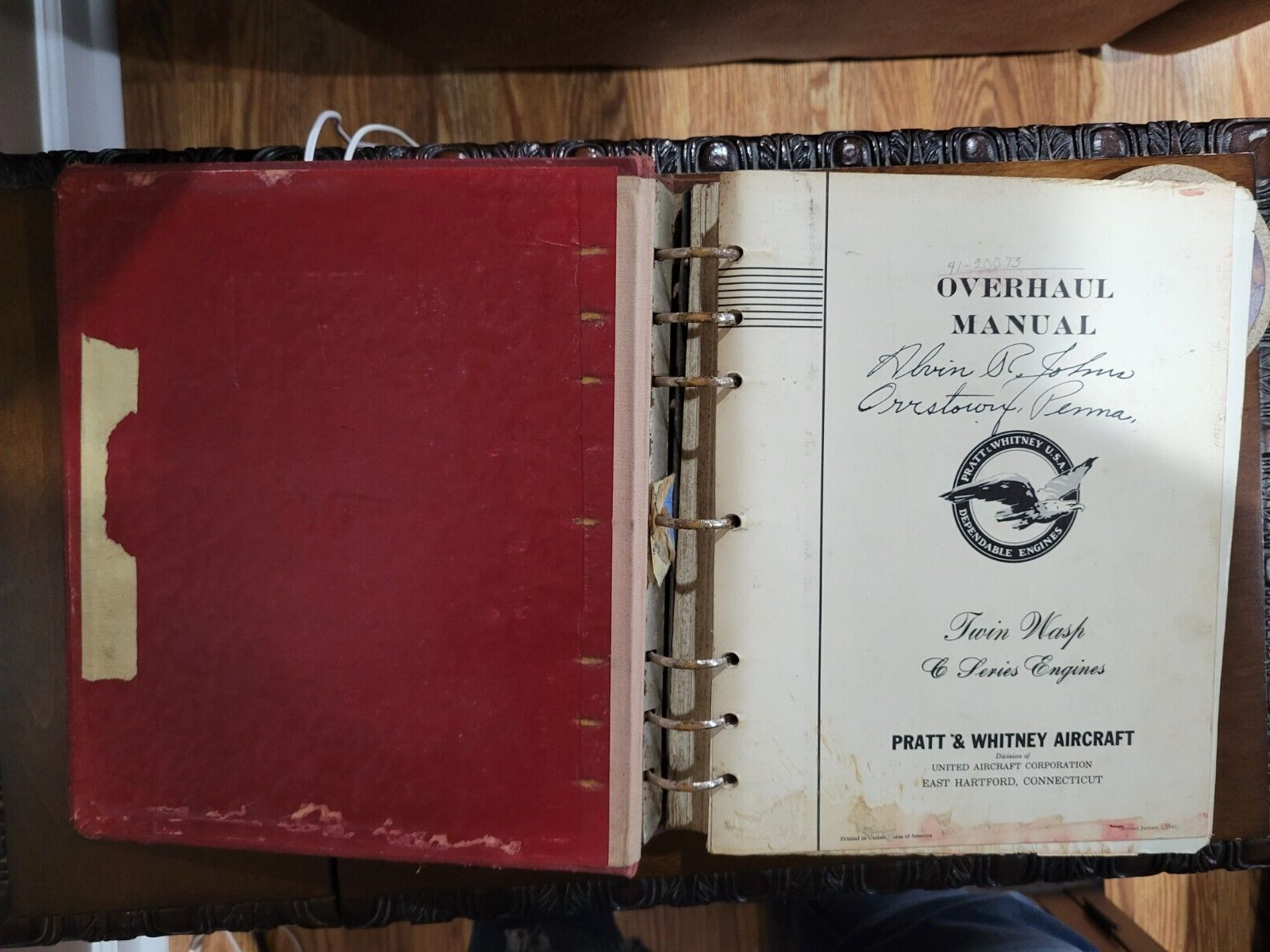 Pratt Whitney Twin Wasp C Series Overhaul Manual 1941