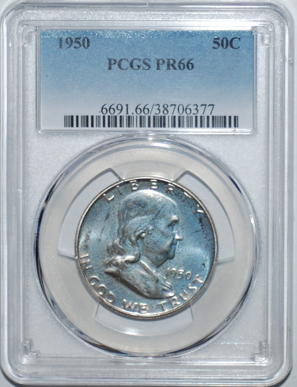 1950 PCGS PR66 Proof Strike Franklin Half Dollar