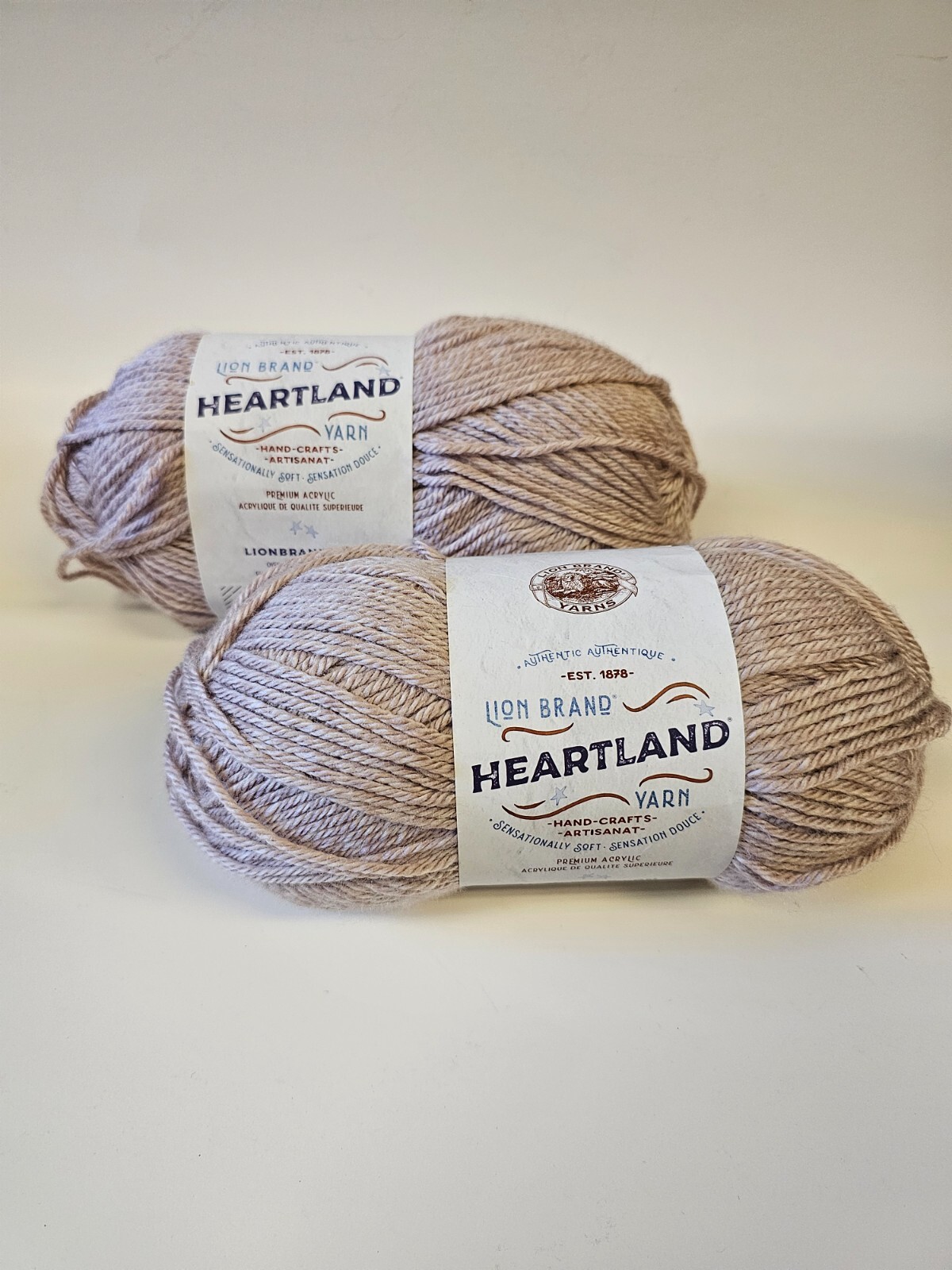 Lion Brand Heartland -NEW- Yarn Pink Wolf Trap 136 102AK - Benefits HORSE RESCUE