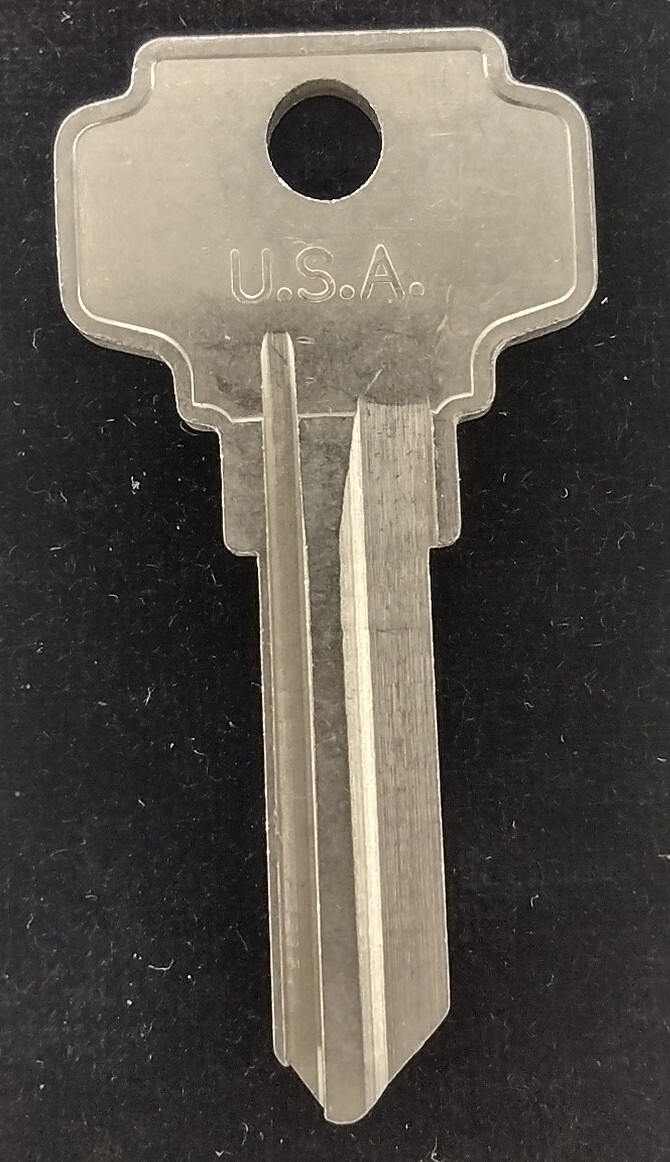 Blank Key Curtis DE-6 Appx 2-1/16"” Uncut New Old Stock Made In The USA