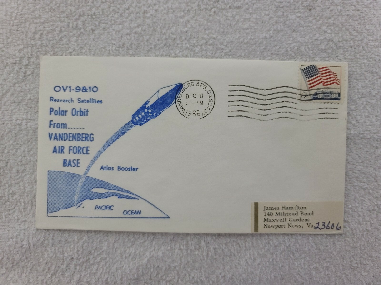 OV1-9&10 Research Satellites Polar Orbit 12/11/1966 | Space Cover
