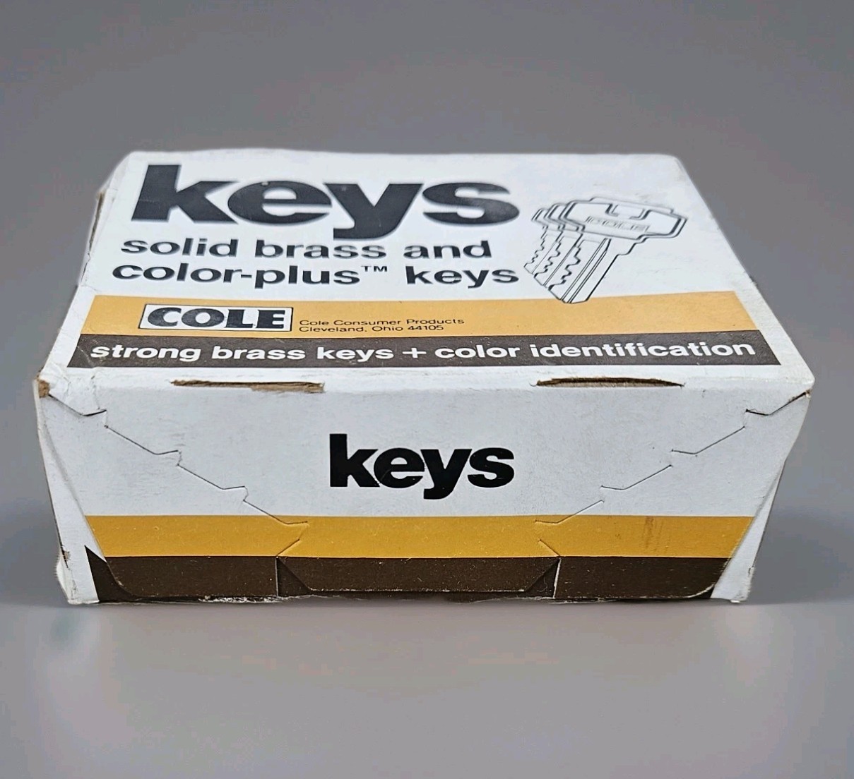 Vtg Cole H32 Solid Brass Key Blank NOS FULL CASE Of 60 ~ NEW 5 Dozen