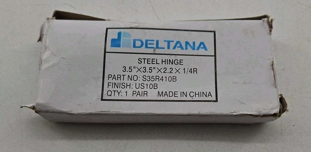 Deltana - S35R410B - 3.5" x 3.5"  Steel Door Hinge - Oil Rubbed Bronze - 4 Pair