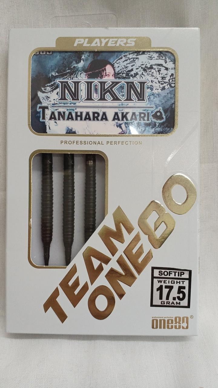 ONE80 NIKON Akari Tanahara 17.5g Soft Tip Darts Player Model Barrel Set Japan