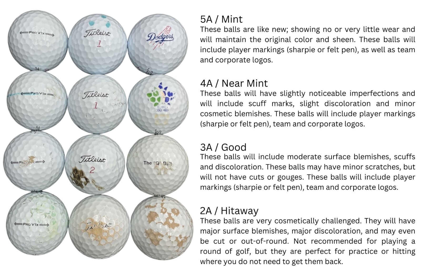 Srixon Mix AAAAA Mint 36 Used Golf Balls 5A