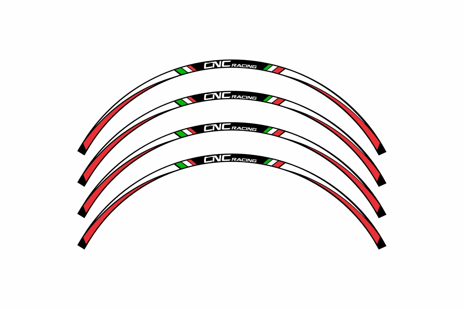 17 INCH WHEEL STRIPES KIT CNC RACING FOR DUCATI MULTISTRADA 1260 S 2018-19