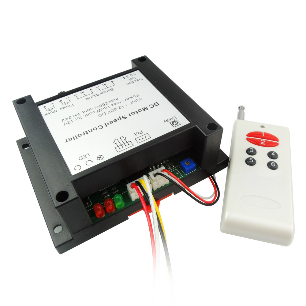 12-30V 200W DC Motor Speed Controller PWM HHO RC Linear Governor Remote Control
