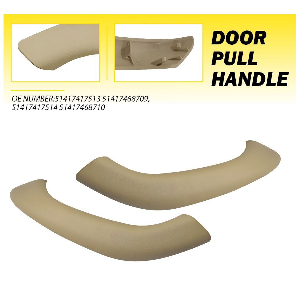 2X Inner Door Handle Pull Outer Cover Beige For BMW X1 X2 F48 F39 2016-20 EH