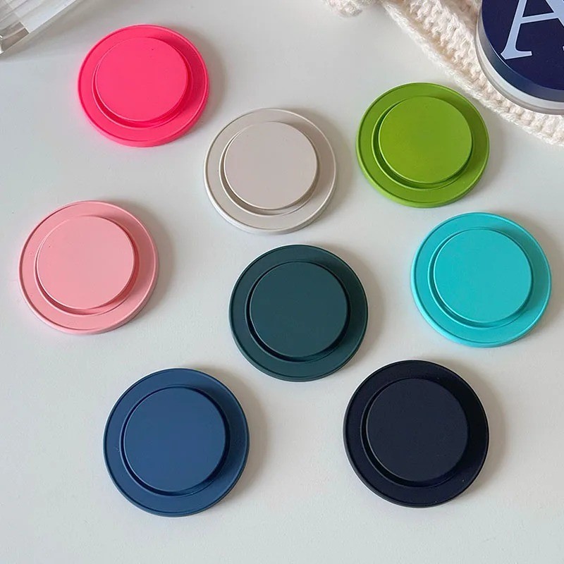 For iPhone 12-17 Magsafe Magnetic Solid Color Pop-Up Socket Grip Stand Holder*