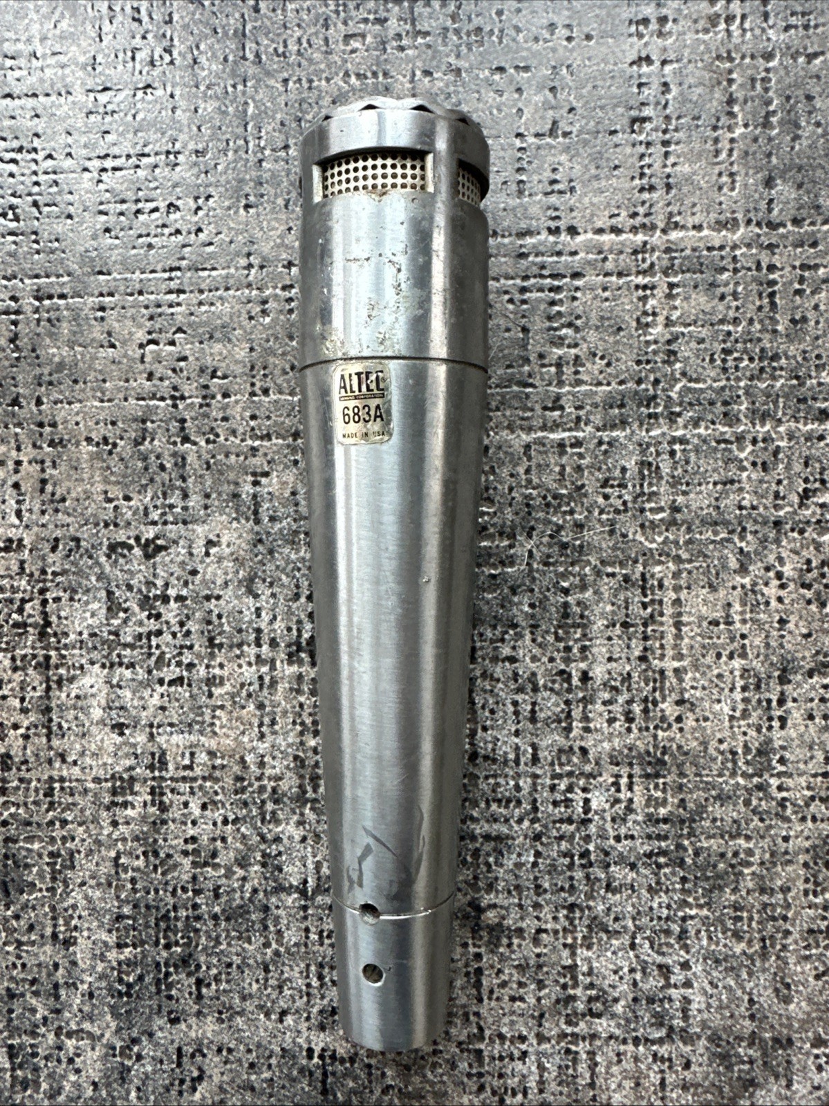 Vintage 1960's Altec 683A dynamic cardioid microphone Chrome UNTESTED