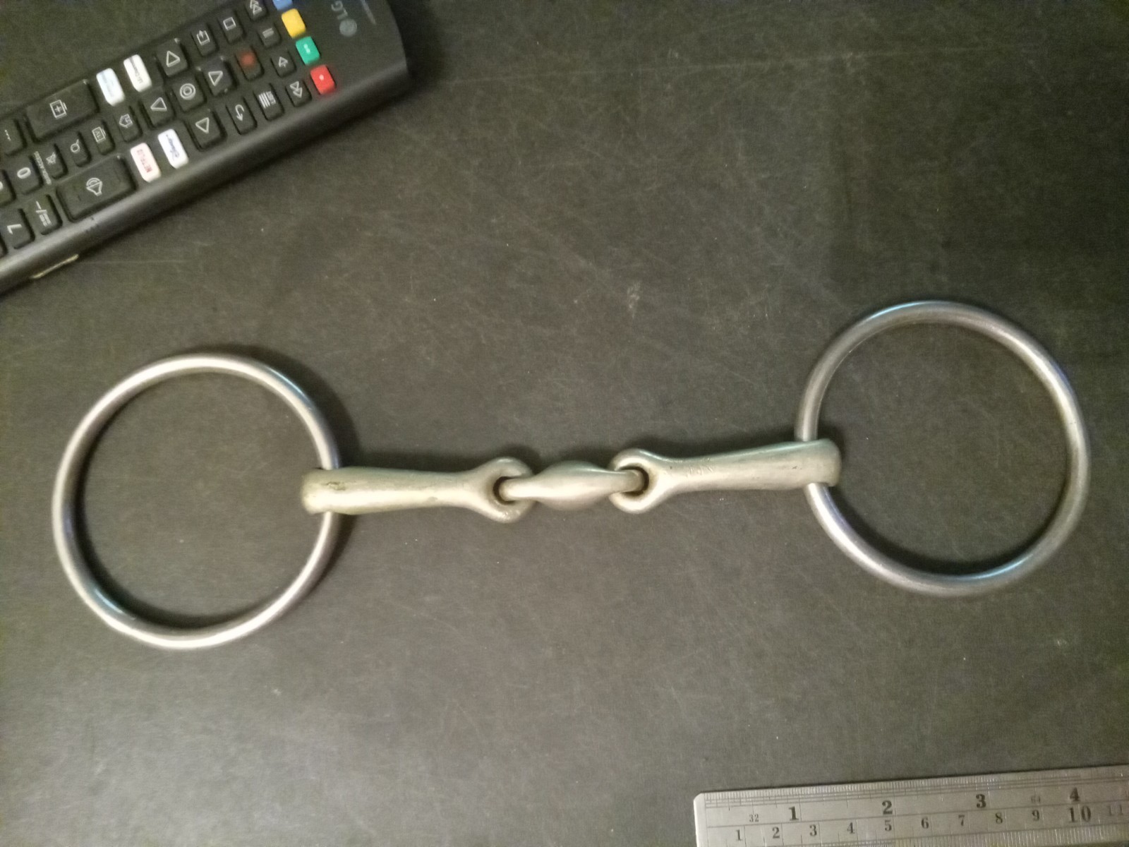 used loose ring snaffle bit 5 in mouth kk  Germany  lozenge