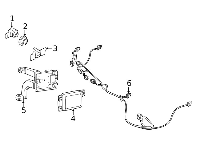 Genuine Blind Spot Detection System Warning Sensor Bracket 5H6-907-456-B