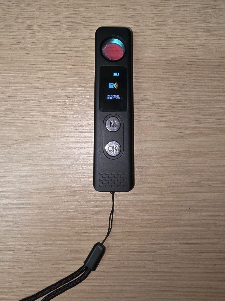 Hidden Camera Detector Bug Finder Anti-Spy RF GPS Tracker 5-Level Black