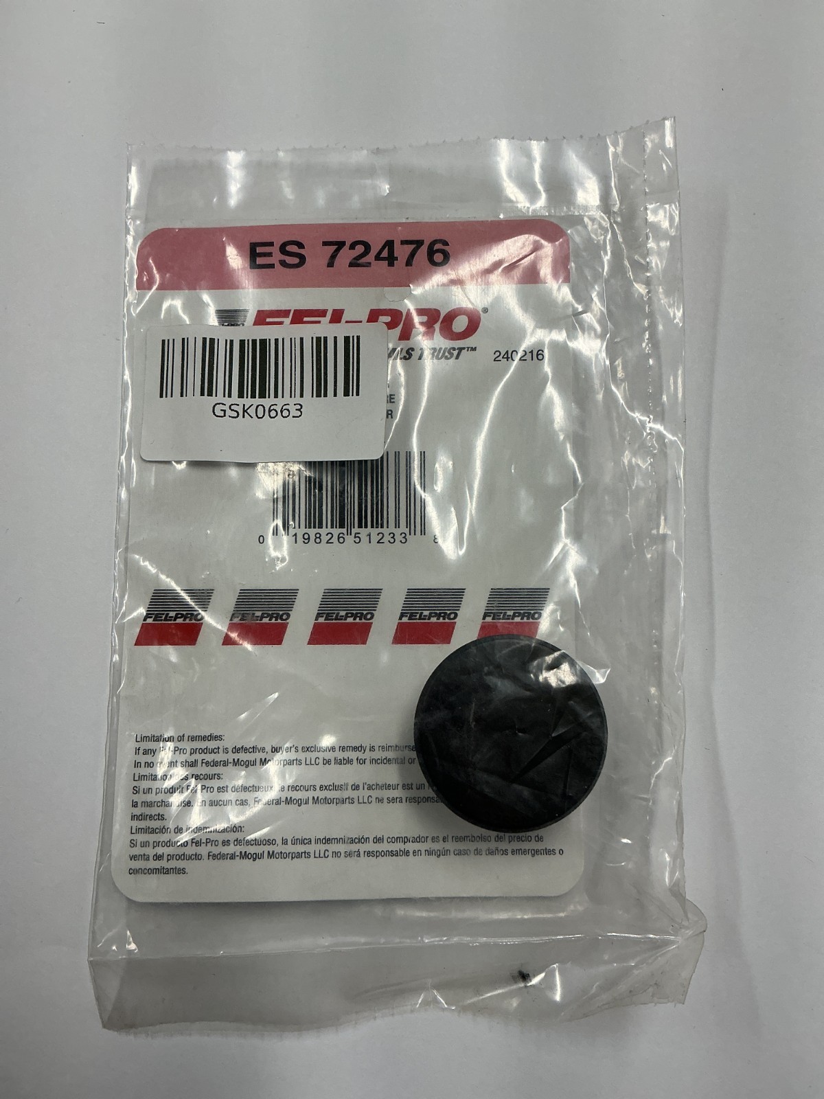Fel-Pro ES 72476 Engine Camshaft Plug Rear Acura Honda Integra Prelude Fit