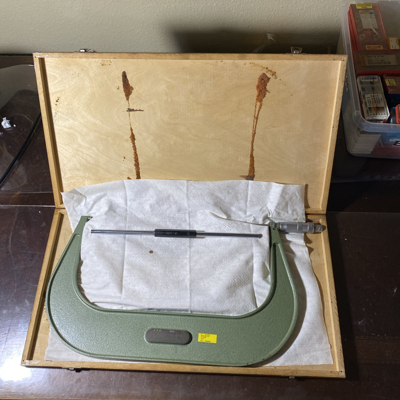 Mauser 11-12” Outside Micrometer With Case & Standard