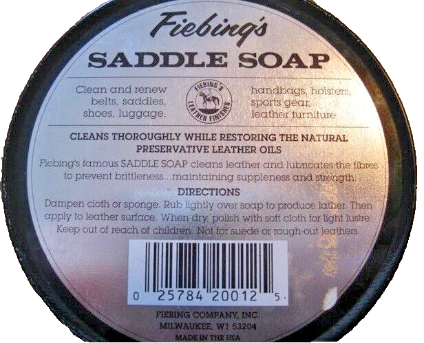 Fiebing's Saddle Soap Leather Cleaner WHITE 3.5oz