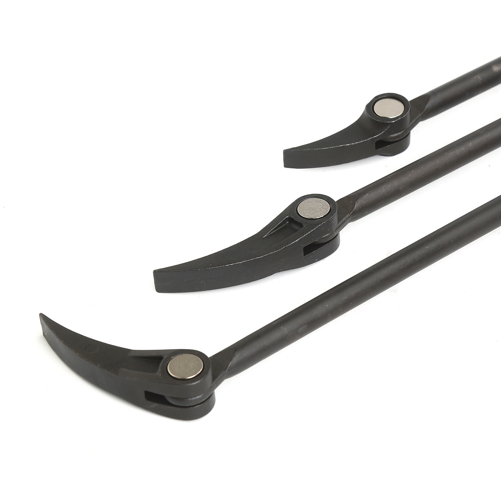 8" 12" 16" HSS Indexable Pry Bar Set, 11-Position Adjustable Angle Pry Bars 3pc
