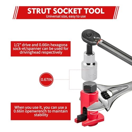 3Pcs Strut Spreader Tool, Universal Suspension Strut Knuckle Spreader 5