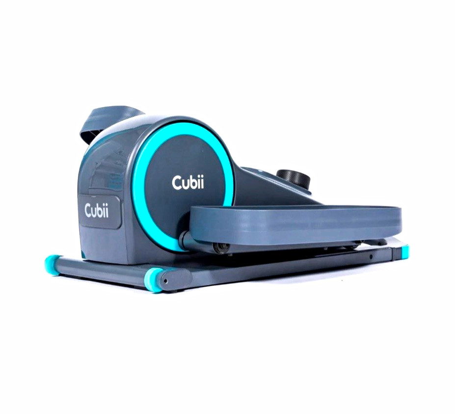 Cubii Go Compact Seated Elliptical Under Desk Pedal Exerciser LCD 12 Prog Gray