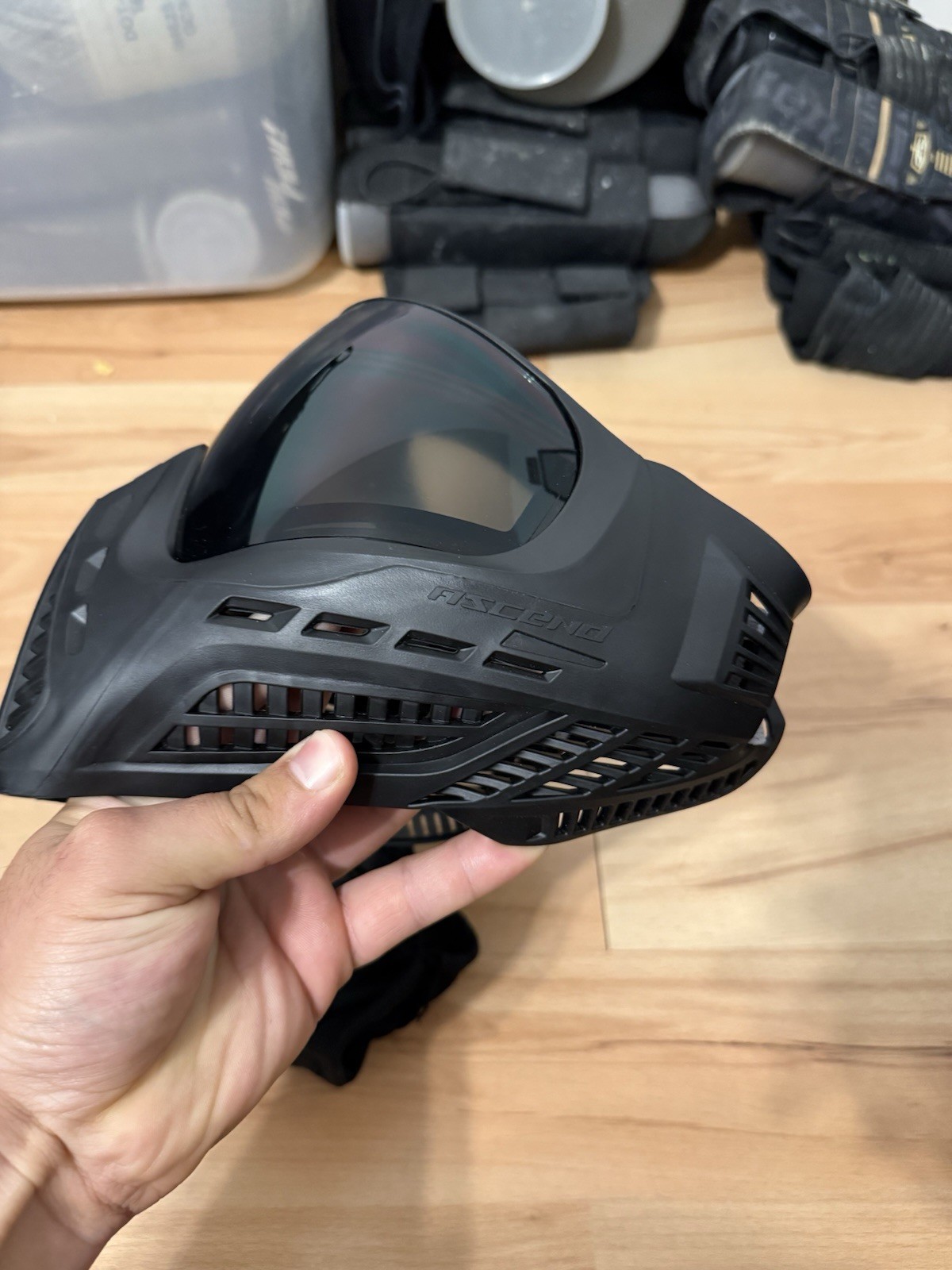 Virtue Vio Ascend Black Paintball Protective Mask with Tinted Lens
