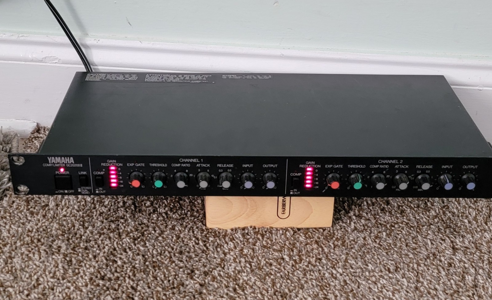 YAMAHA MODEL GC2020BII 2-CHANNEL AUDIO MUSIC COMPRESSOR LIMITER EXPANDER GATE