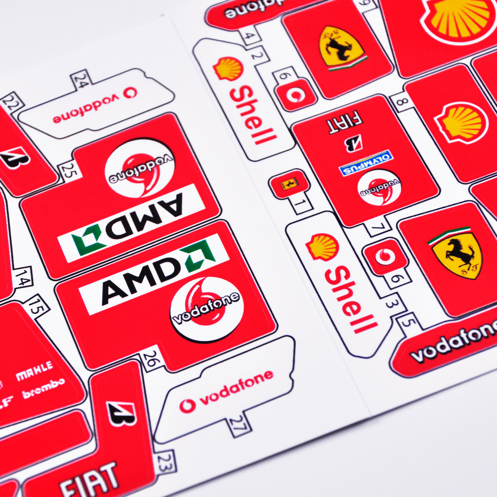 Replacement sticker for set 8674 Precut sticker