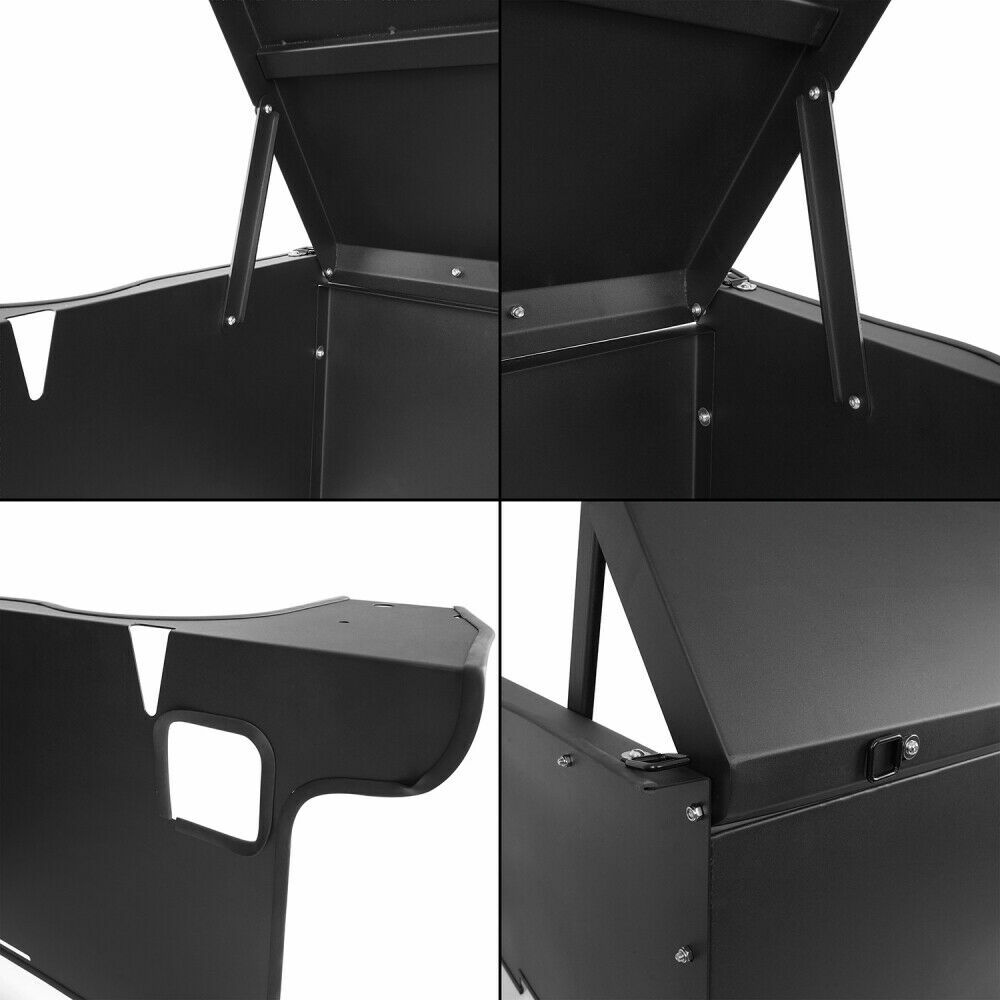 Steel Lockable Storage Security Deck Enclosure Fit Jeep Wrangler JK 2015-2018