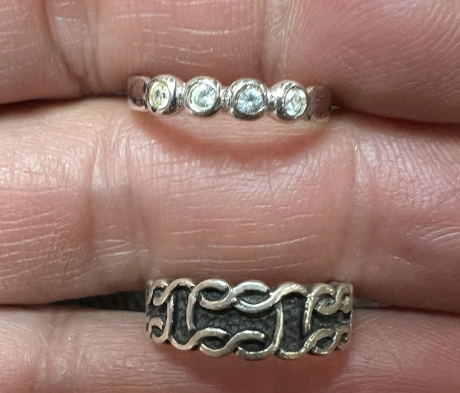 Pair of Vintage Sterling Silver Toe Rings