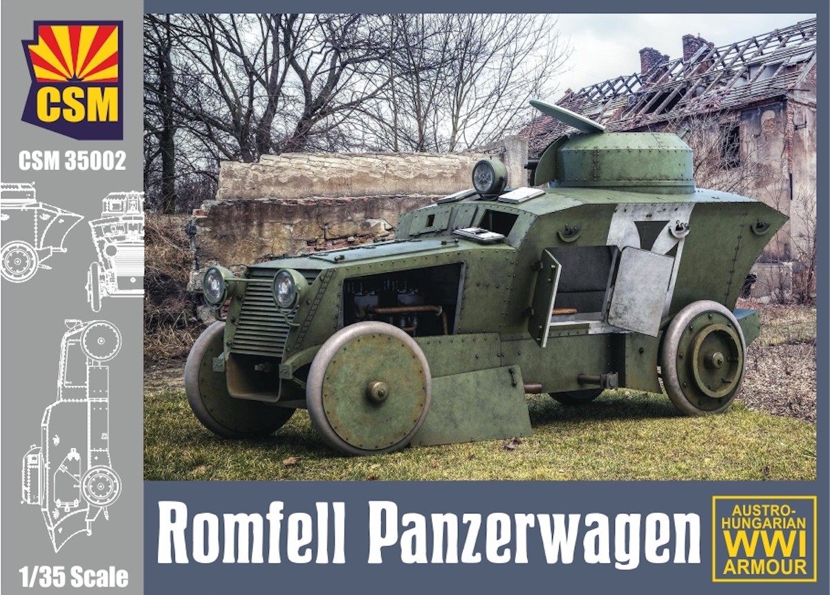 Copper State Models 1/35 ROMFELL PANZERWAGEN WWI ARMORED CAR