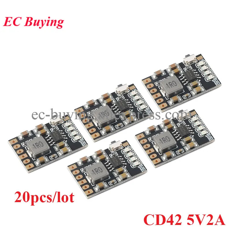 20PCS CD42 DC5V 2.1A Mobile Power Diy Board 4.2V Charge Discharge(Boost) Module