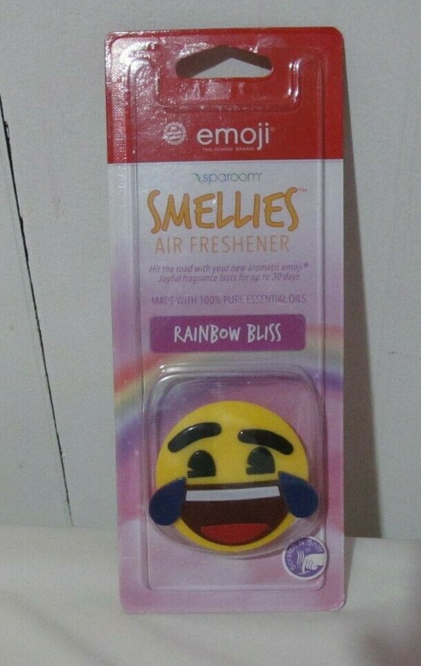 NIP Smellies Happy Face Emoji -Rainbow Bliss- Car Air Freshener  (Ret $7.99)