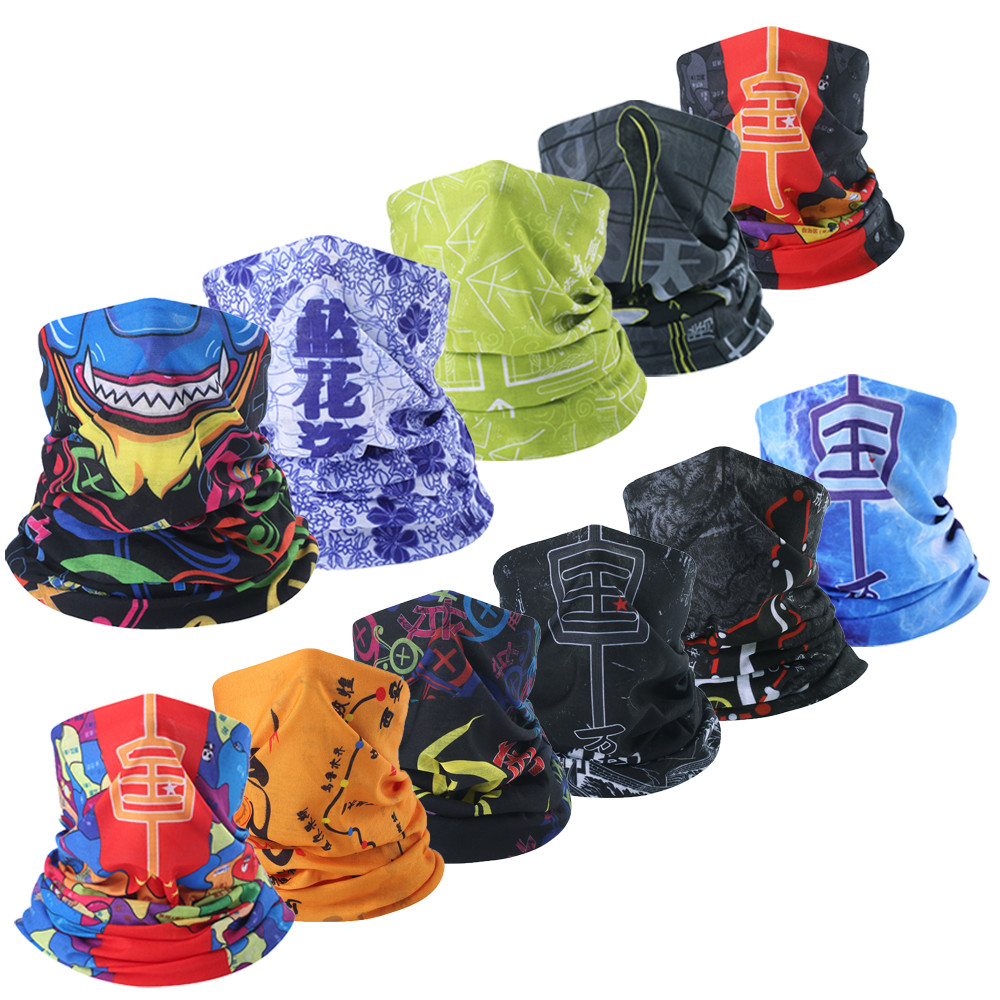 Bandana Face Masks windproof Neck Gaiter Cover Headwear Scarf for Outdoor Sports