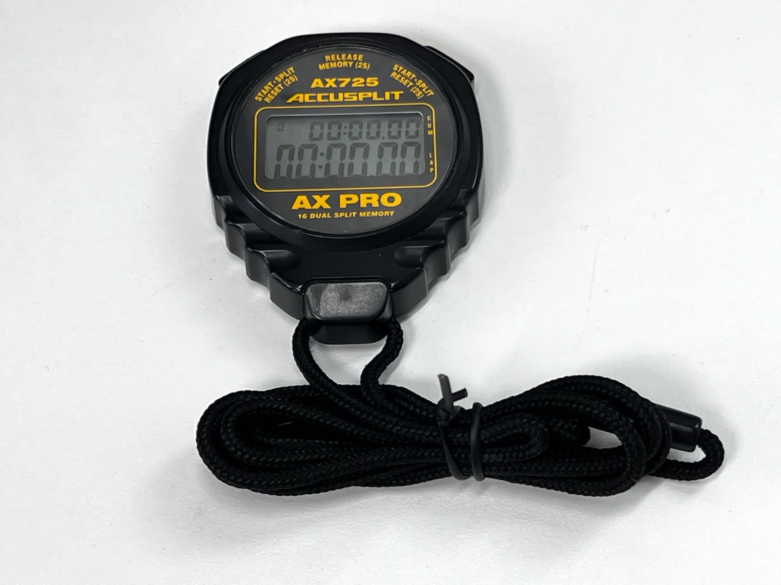 Accusplit AX725 AX Pro 16 Memory Series Stopwatch, Color Black
