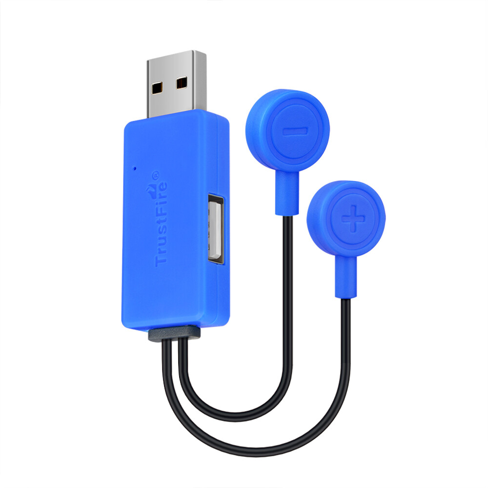Magnetic USB Charger fr 16500/14500/26650/16340 Lithium Li-Ion Battery Universal