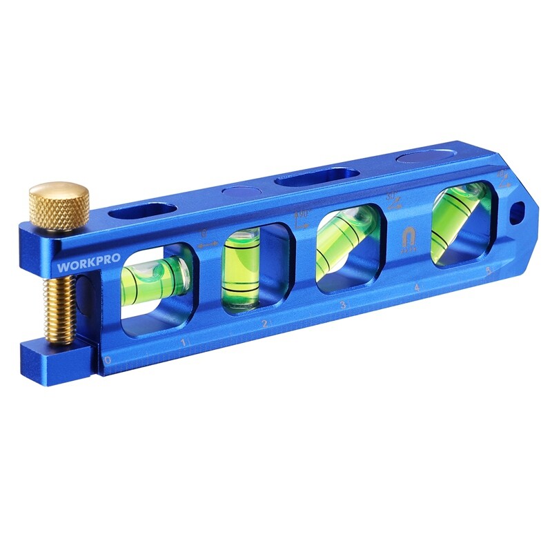 WORKPRO 6.3" Conduit Bending Level Magnetic Torpedo Level Pipe Level Bubble Vial