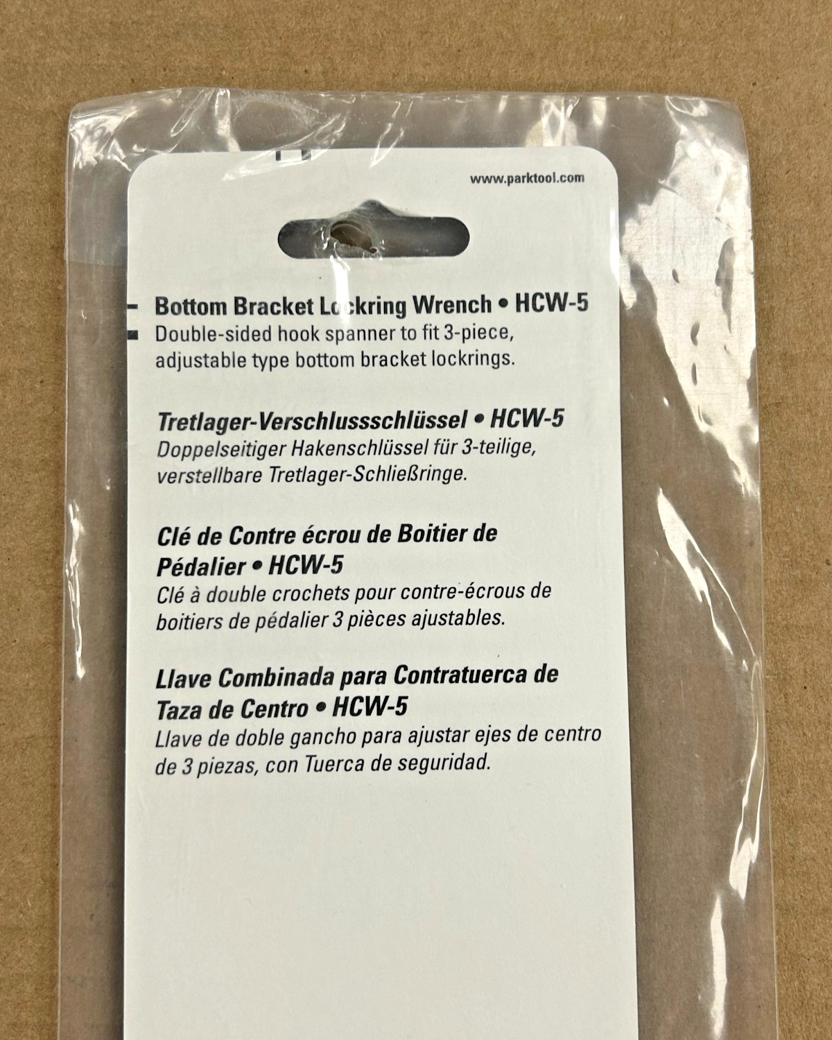 Park Tool HCW-5 Bottom Bracket Lockring Spanner New in Unopened Packaging