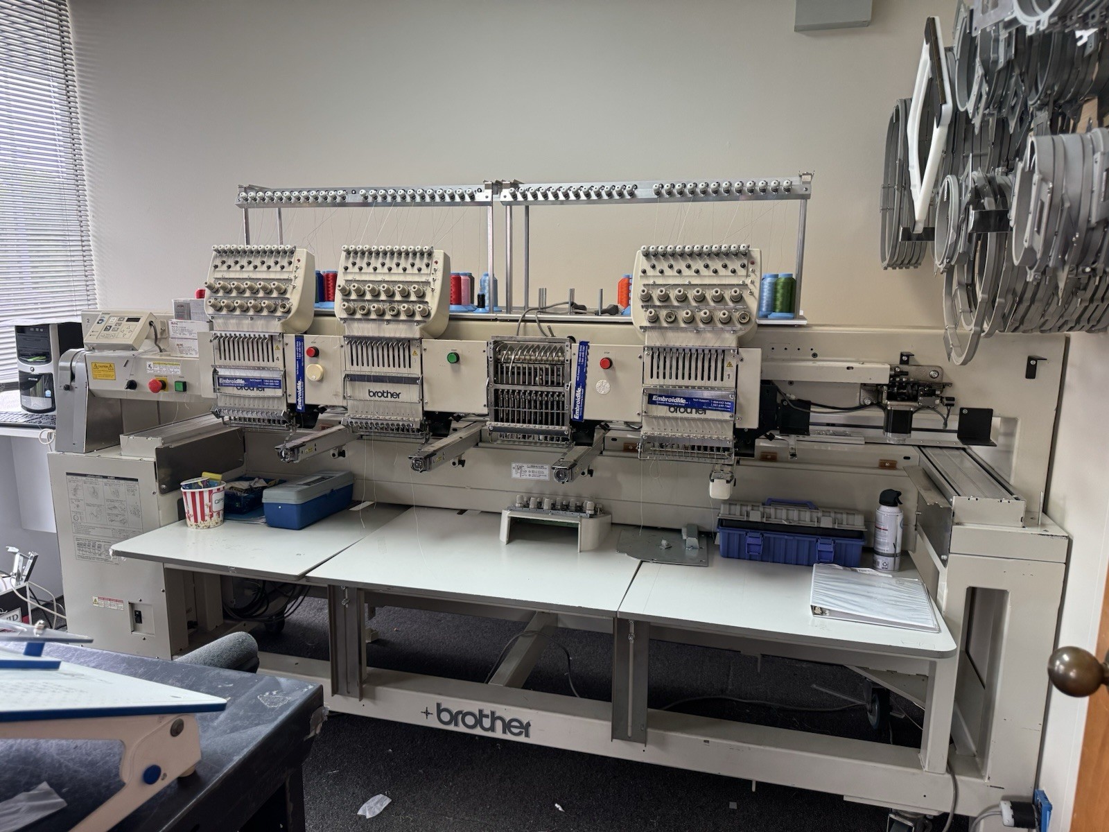Brother 4 Head 12 Needle BES 1240 For Sale/Full machine / Parts/Needs Matienance