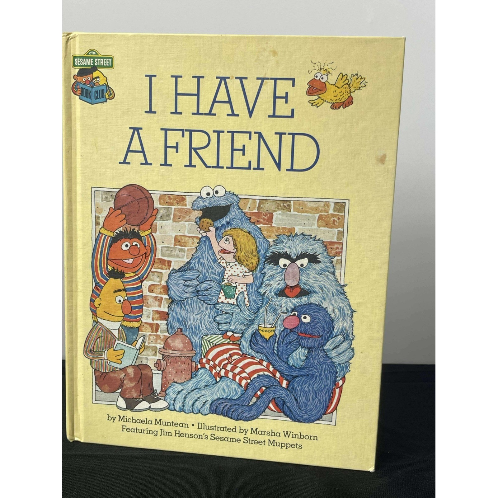 Sesame Street I Have A Friend Book Jim Henson Muppets 1981 vintage