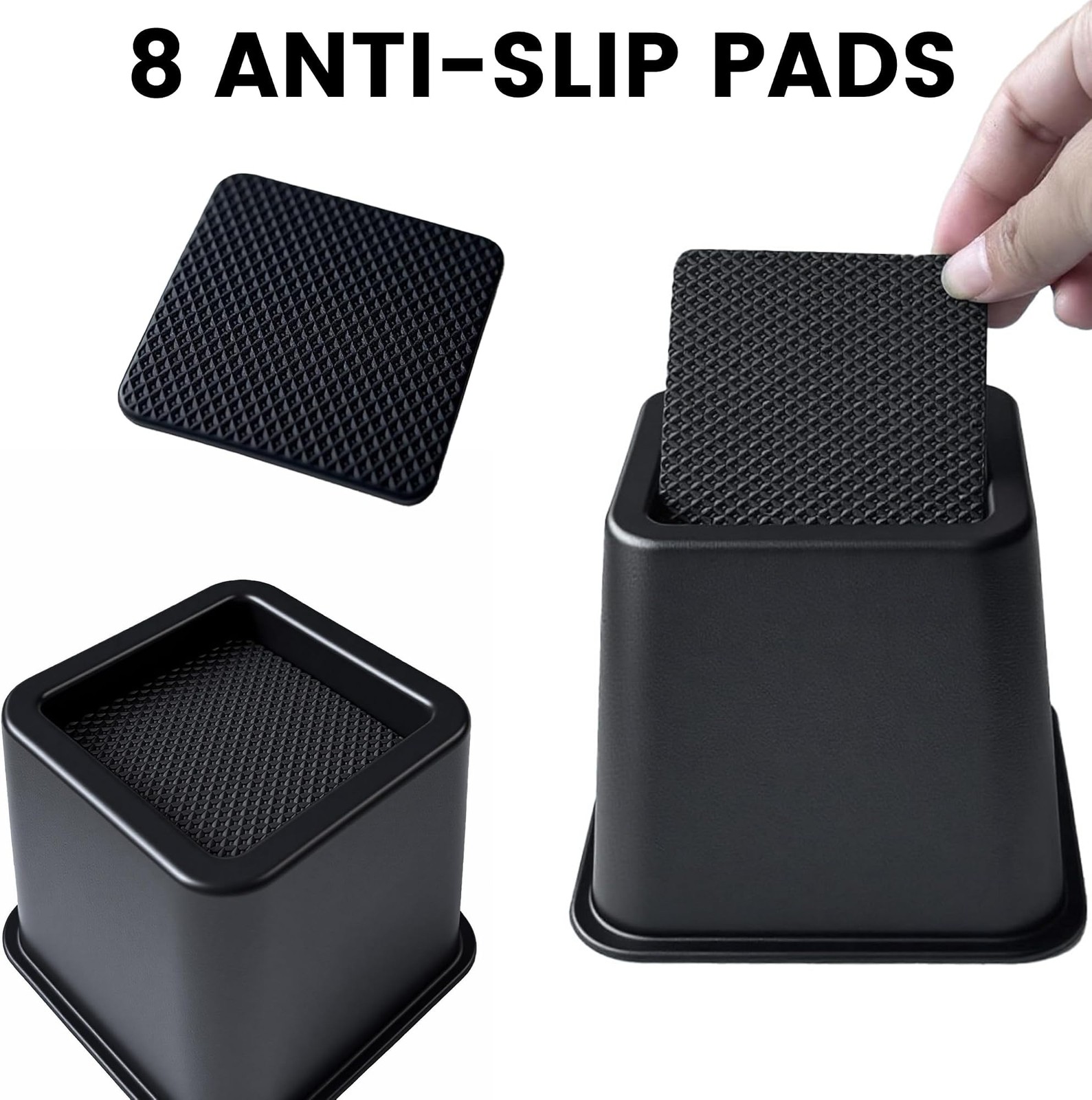 Simple＆Opulence Bedding Adjustable Bed Furniture Risers - Elevation in Height...