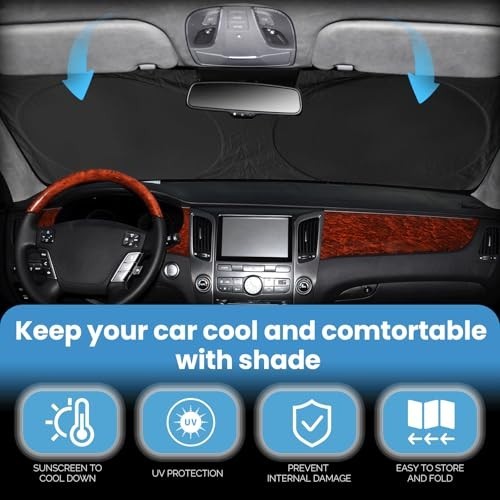 Armada Windshield Sunshade 2017-2025 UV Block Front Window Car Shield Cover