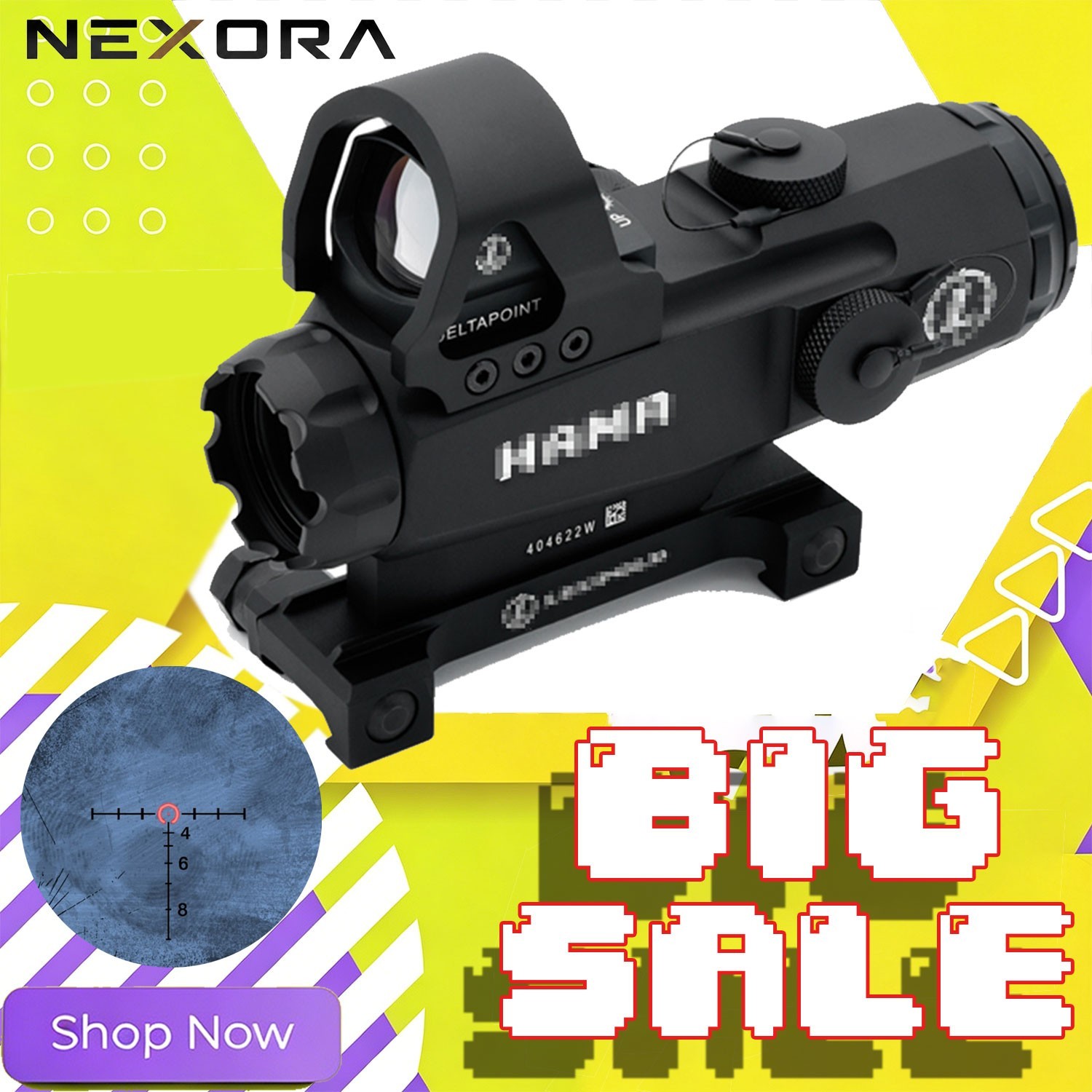 EvolutionGear : High Accuracy Multi Range Hybrid HAMR 4x24mm Magnifier Scope US