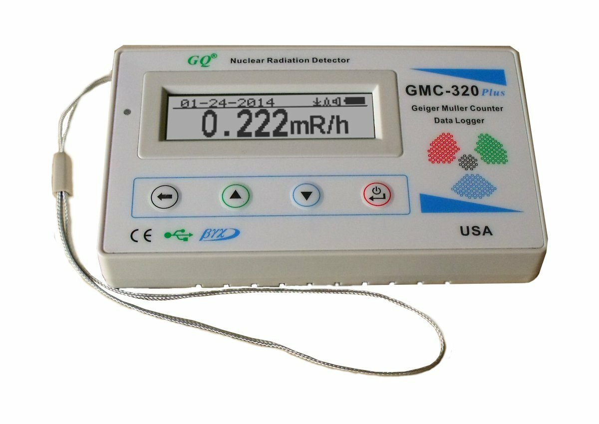 New GQ GMC-320+Geiger Counter Digi Nuclear Radiation Detector Beta Gamma X ray