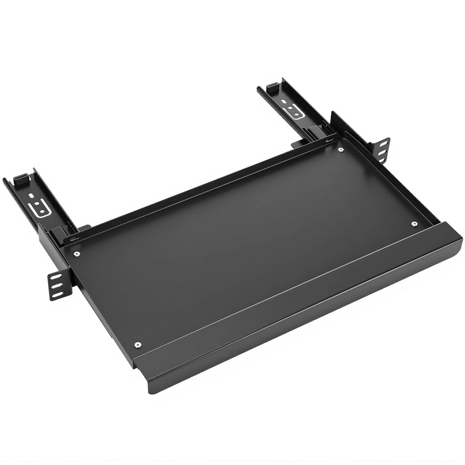 AceOrbit 1U Keyboard Tray 8" Deep, Universal 19" Rack Mount Sliding Shelf Tra...