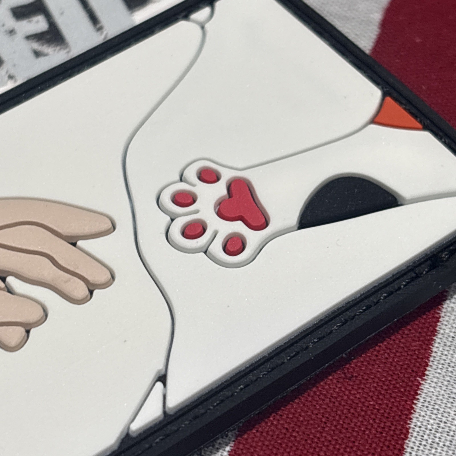 Michaelangelo Toe Beans Morale Hook And Loop Patch High Quality 3d PVC
