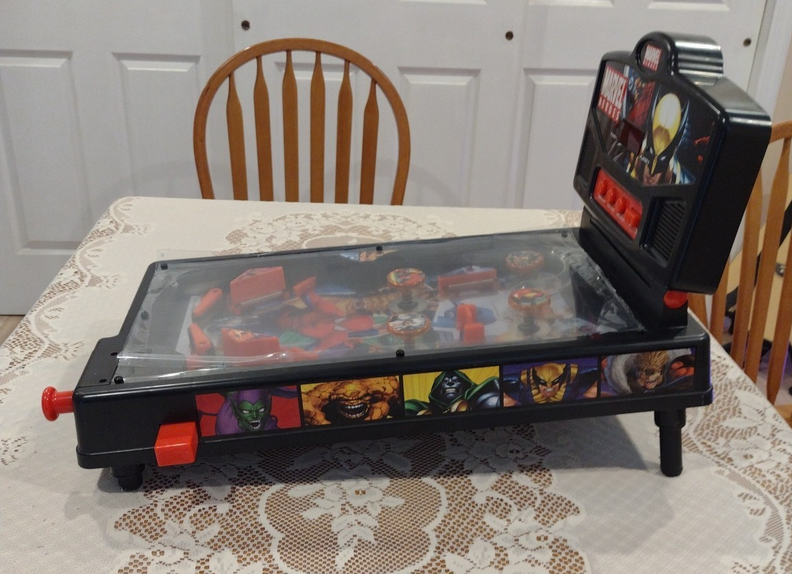 Marvel Heroes Table-Top Mini Pinball Machine 19’’ Play Area New Plexi Works